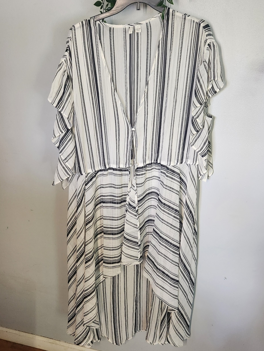 Flowy Striped Duster